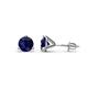 1 - Pema Blue Sapphire (5mm) Solitaire Stud Earrings 