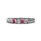 1 - Talia Ruby and Diamond Wedding Band 
