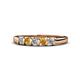 1 - Talia Citrine and Diamond Wedding Band 