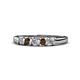 1 - Talia Smoky Quartz and Diamond Wedding Band 