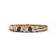 1 - Talia Smoky Quartz and Diamond Wedding Band 