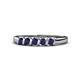 1 - Talia Blue Sapphire Wedding Band 