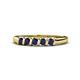 1 - Talia Blue Sapphire Wedding Band 