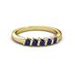 2 - Talia Blue Sapphire Wedding Band 