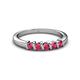 2 - Talia Ruby Wedding Band 