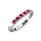 3 - Talia Ruby Wedding Band 