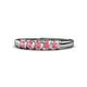 1 - Talia Pink Tourmaline Wedding Band 