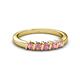 2 - Talia Pink Tourmaline Wedding Band 