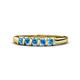 1 - Talia Blue Topaz Wedding Band 