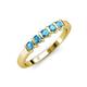 3 - Talia Blue Topaz Wedding Band 