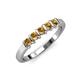 3 - Talia Citrine Wedding Band 