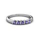 2 - Talia Iolite Wedding Band 