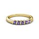 2 - Talia Iolite Wedding Band 