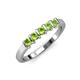 3 - Talia Peridot Wedding Band 
