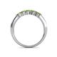 5 - Talia Peridot Wedding Band 