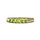 1 - Talia Peridot Wedding Band 