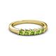 2 - Talia Peridot Wedding Band 