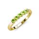 3 - Talia Peridot Wedding Band 