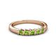 2 - Talia Peridot Wedding Band 