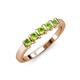 3 - Talia Peridot Wedding Band 