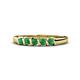 1 - Talia Emerald Wedding Band 