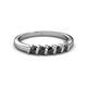 2 - Talia Black Diamond Wedding Band 