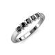 3 - Talia Black Diamond Wedding Band 