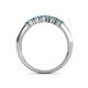 5 - Talia London Blue Topaz Wedding Band 