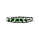 1 - Talia Green Garnet Wedding Band 