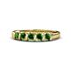 1 - Talia Green Garnet Wedding Band 