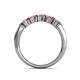 6 - Talia Pink Tourmaline Wedding Band 