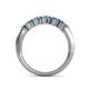 6 - Talia Blue Topaz Wedding Band 