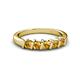 3 - Talia Citrine Wedding Band 