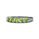 1 - Talia Peridot Wedding Band 