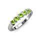 4 - Talia Peridot Wedding Band 