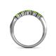 6 - Talia Peridot Wedding Band 