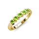 4 - Talia Peridot Wedding Band 