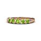 1 - Talia Peridot Wedding Band 