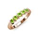 4 - Talia Peridot Wedding Band 
