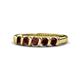 1 - Talia Red Garnet Wedding Band 