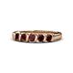 1 - Talia Red Garnet Wedding Band 