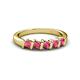 3 - Talia Rhodolite Garnet Wedding Band 