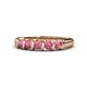 1 - Talia Rhodolite Garnet Wedding Band 