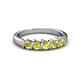 3 - Talia Yellow Diamond Wedding Band 