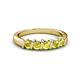 3 - Talia Yellow Diamond Wedding Band 