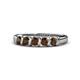 1 - Talia Smoky Quartz Wedding Band 