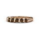 1 - Talia Smoky Quartz Wedding Band 