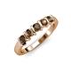 4 - Talia Smoky Quartz Wedding Band 