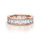 1 - Aira 4.50 ctw Emerald Shape Natural Diamond Women Stackable Eternity Band 