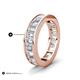 5 - Aira 4.50 ctw Emerald Shape Natural Diamond Women Stackable Eternity Band 